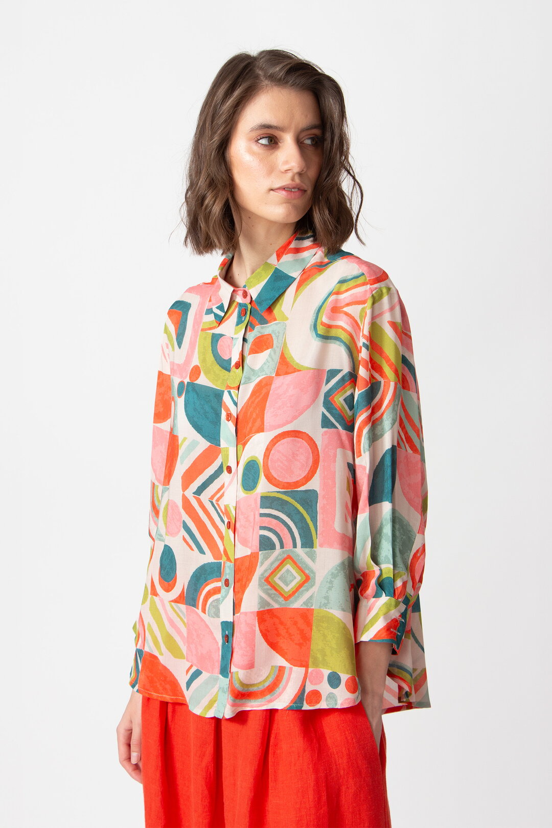 Printed Viscose Shirt,  Mix&Match Motif