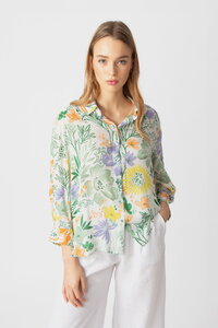 Printed Shirt, Floral Motif