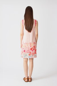 Ärmelloses Kleid, Floral Motiv