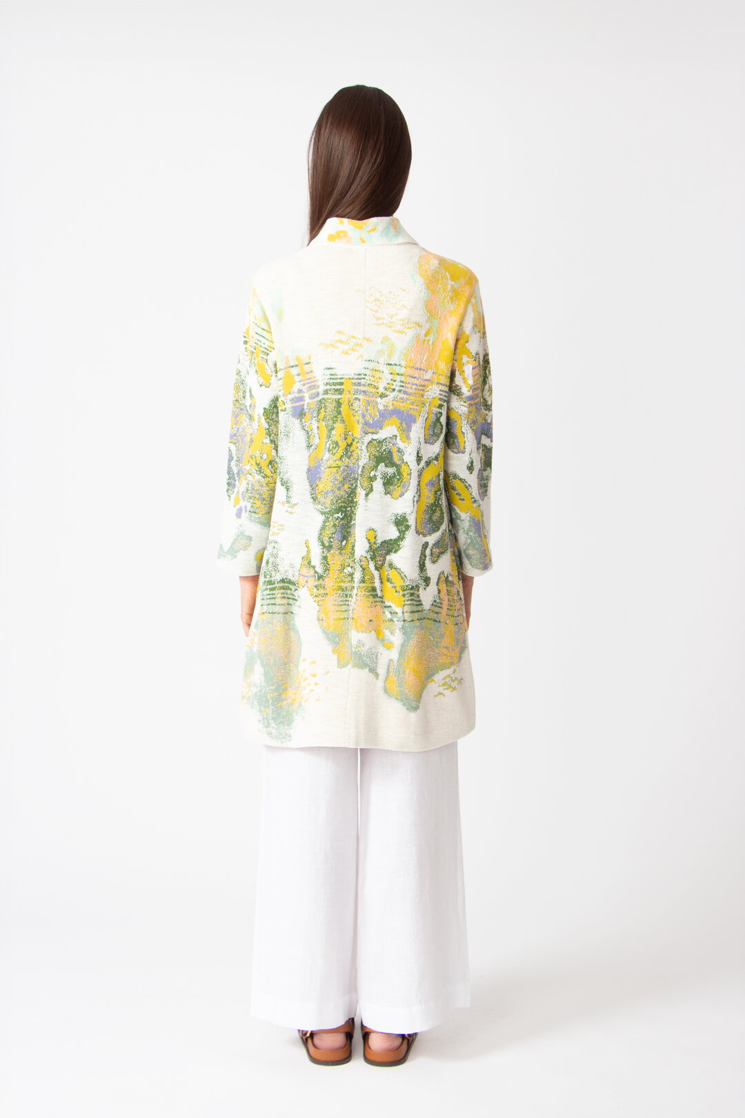 Jacquard Coat, Terrain Pattern