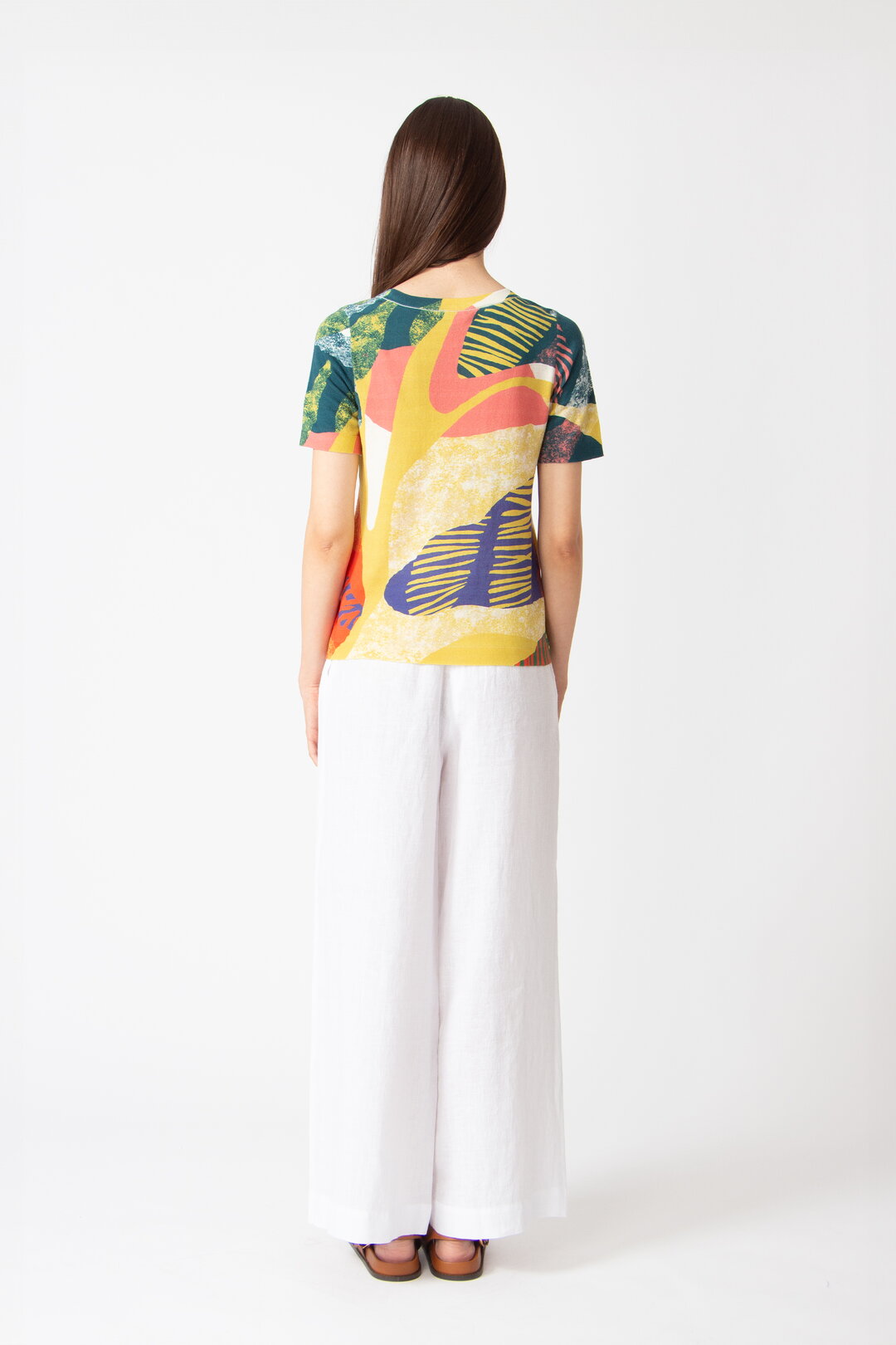 Bedruckter Pullover, Maximalist Tropics Motiv