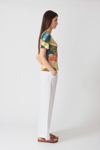 Bedruckter Pullover, Maximalist Tropics Motiv