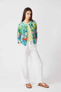 Jacket O-Neck, Mix&Match Pattern