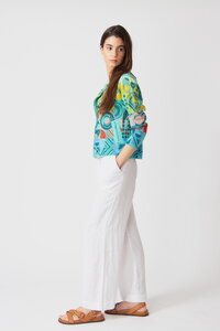 Jacket O-Neck, Mix&Match Pattern