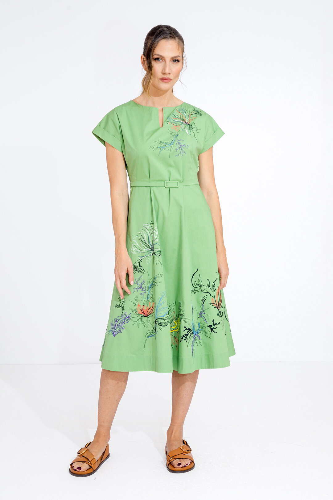 Poplin  Embroidery Dress