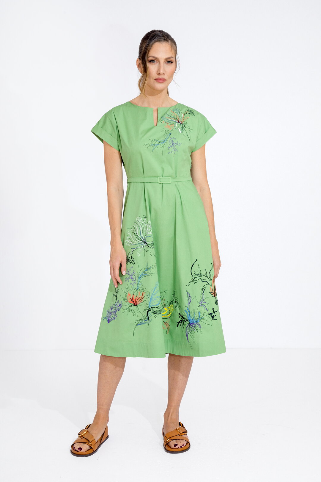 Poplin  Embroidery Dress