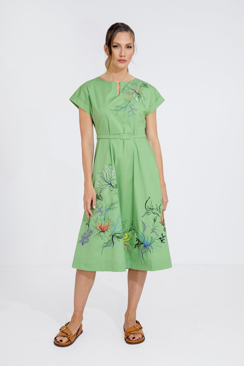Poplin  Embroidery Dress