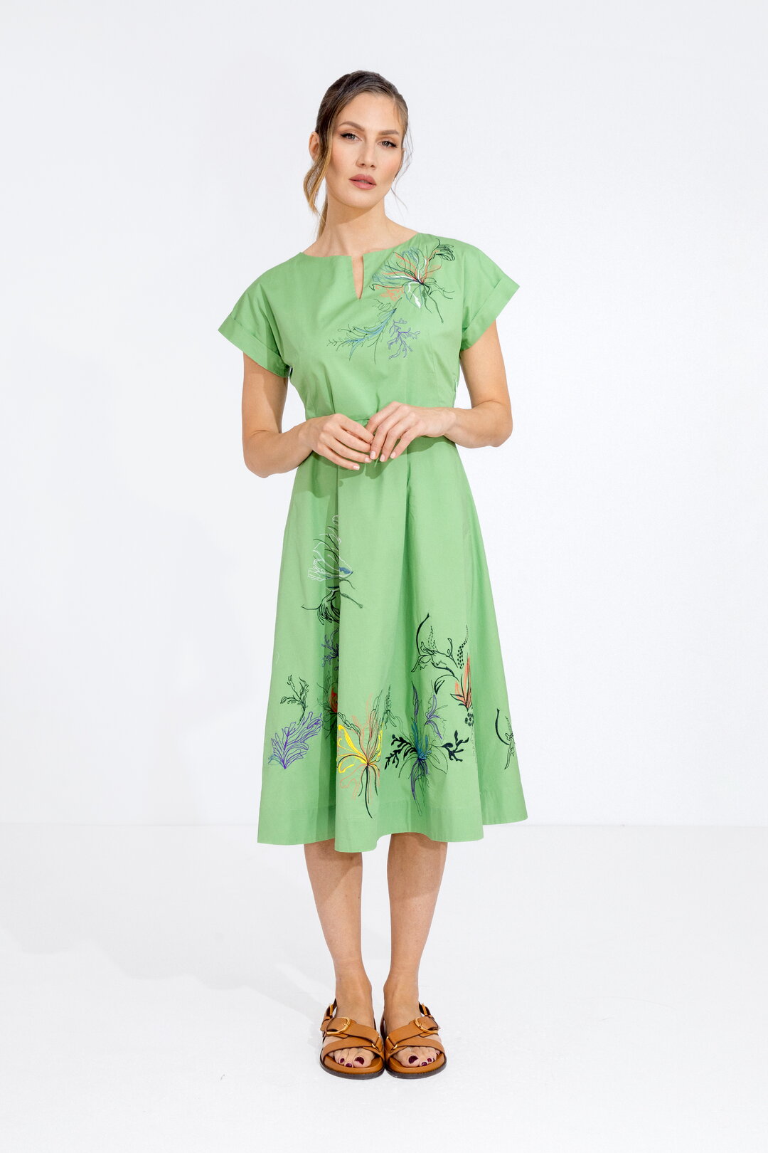 Poplin  Embroidery Dress