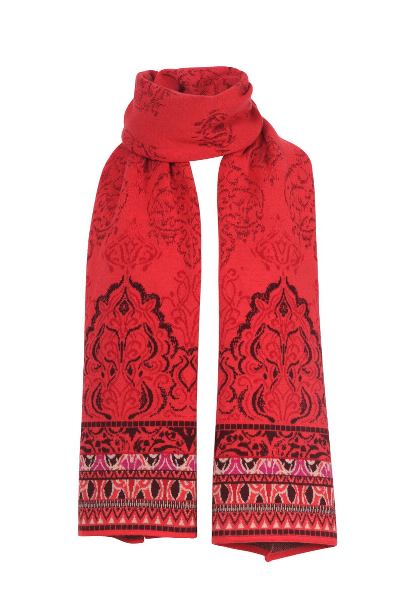 Jacquard Scarf, Ornament Pattern