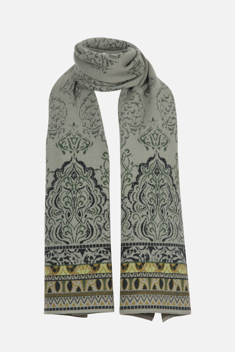 Jacquard Scarf, Ornament Pattern
