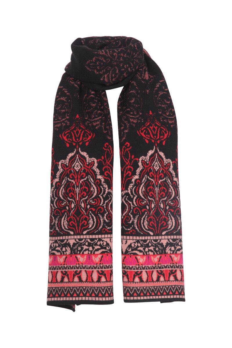 Jacquard Scarf, Ornament Pattern