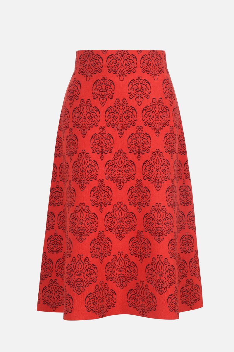 Jacquard Skirt, Ornament Pattern