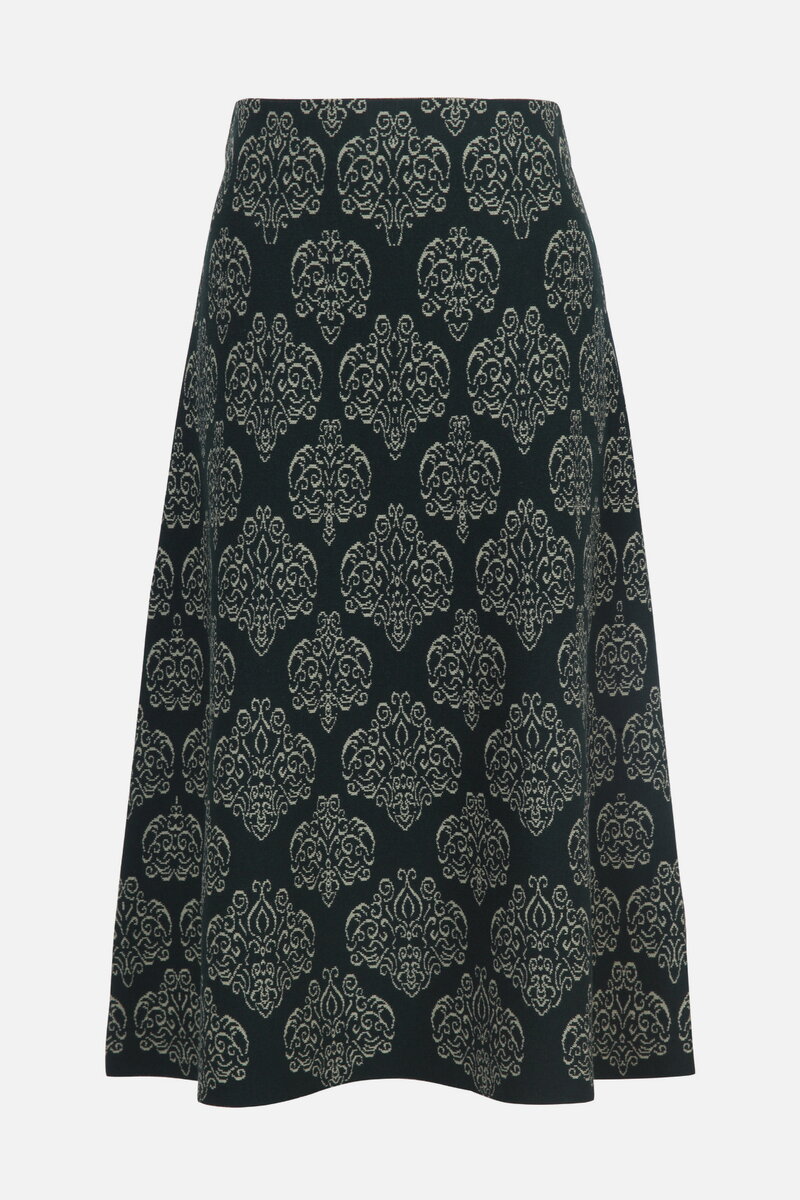 Jacquard Skirt, Ornament Pattern