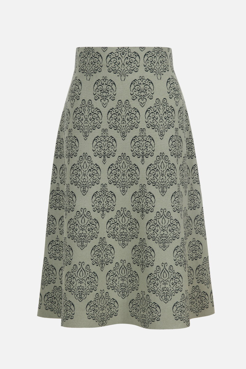 Jacquard Skirt, Ornament Pattern