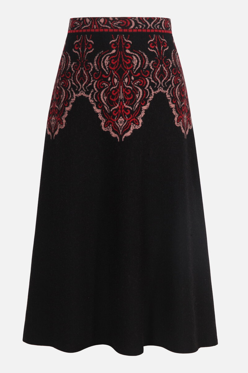 Jacquard Skirt, Ornament Pattern