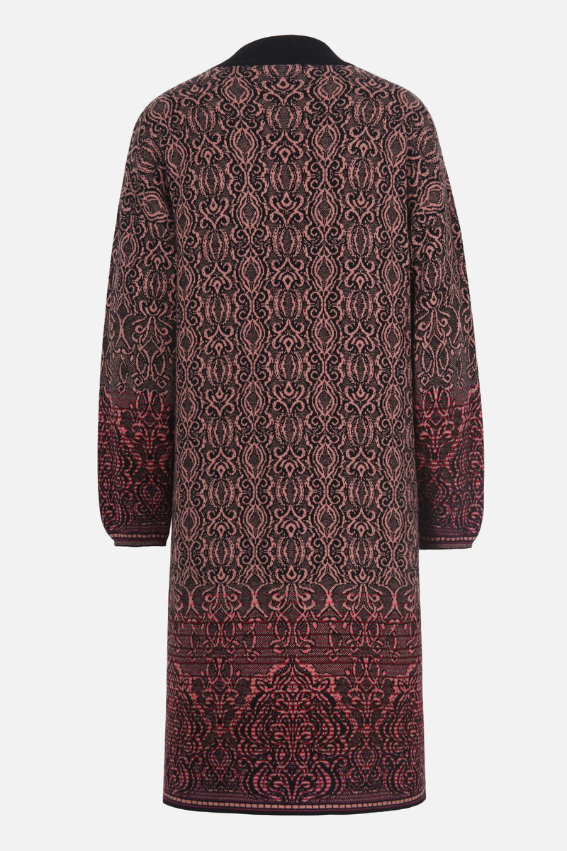Jacquard Rollneck Dress, Ornament Pattern