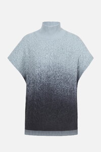 Rollneck Printed Sleeveless Pullover, Murmuration Pattern
