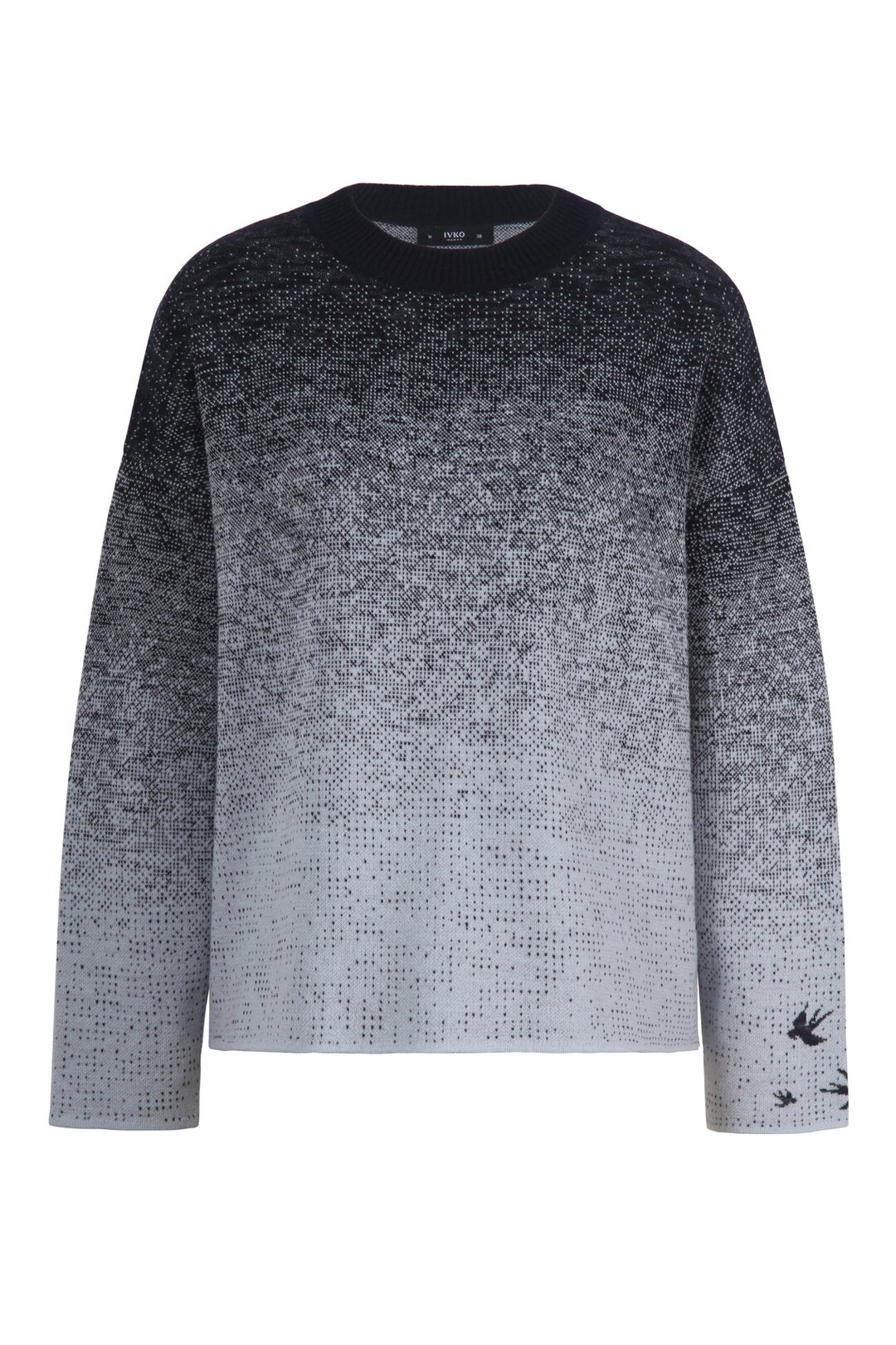 Jacquard-Pullover, Murmurationsmuster