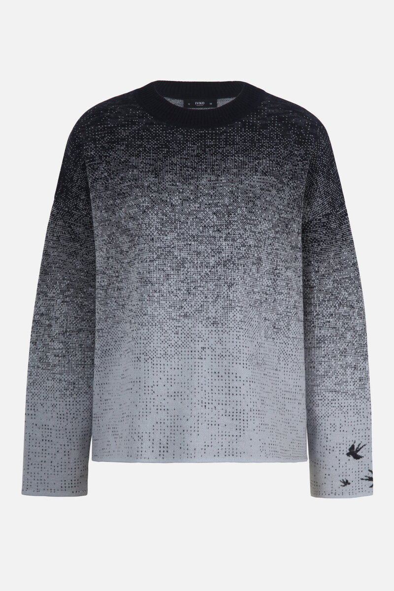 Jacquard-Pullover, Murmurationsmuster