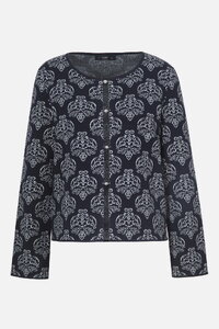 Jacquard-Strickjacke, Ornament Muster