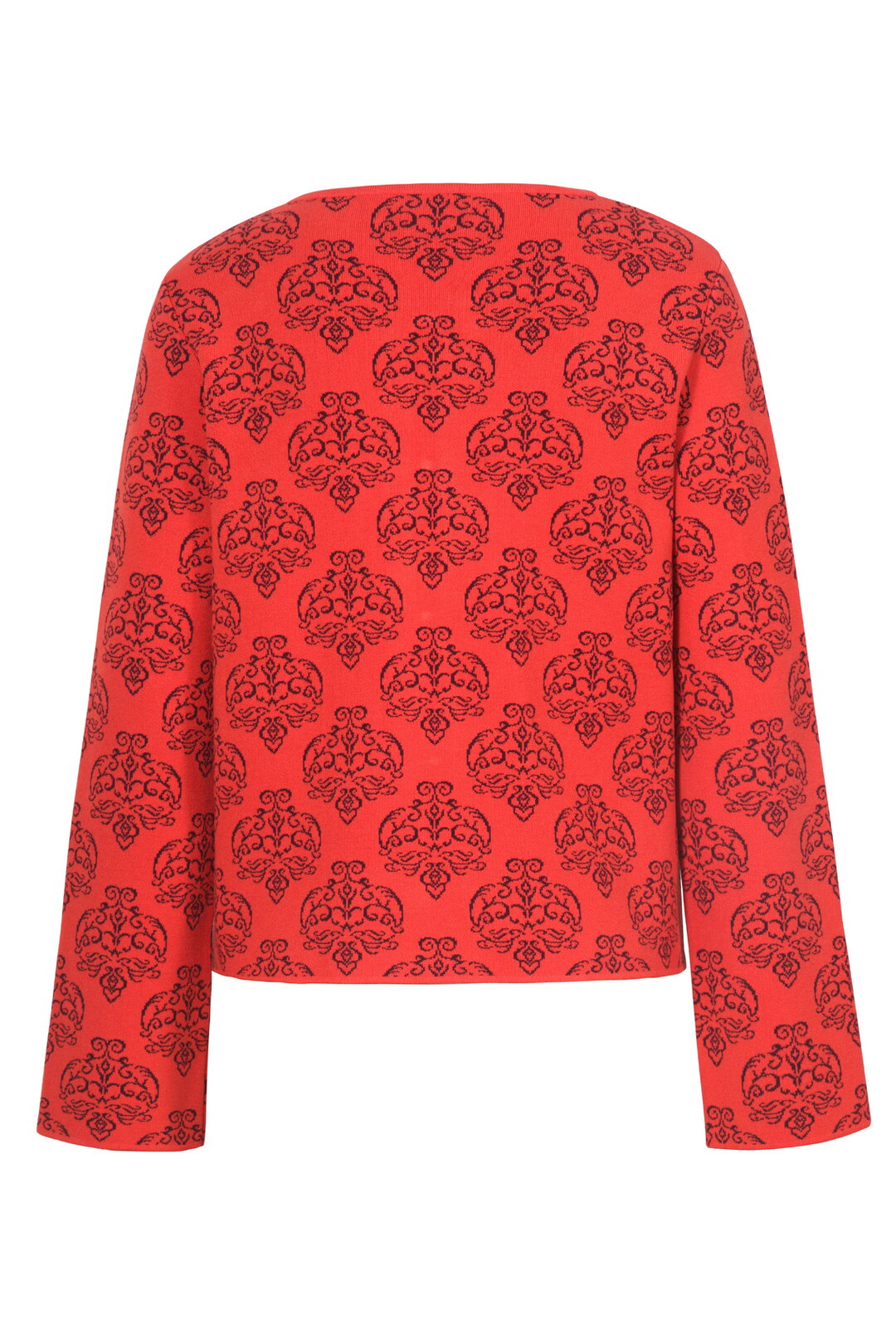 Jacquard Cardigan, Ornament Pattern