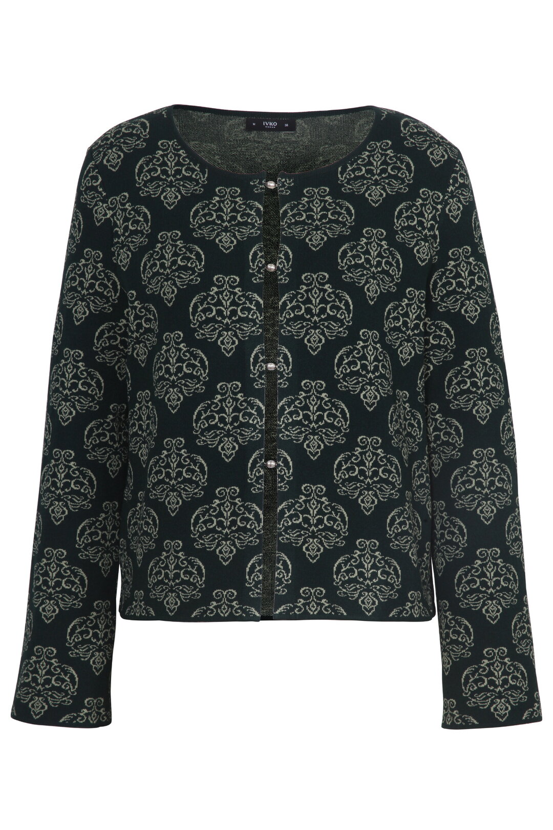 Jacquard-Strickjacke, Ornament Muster