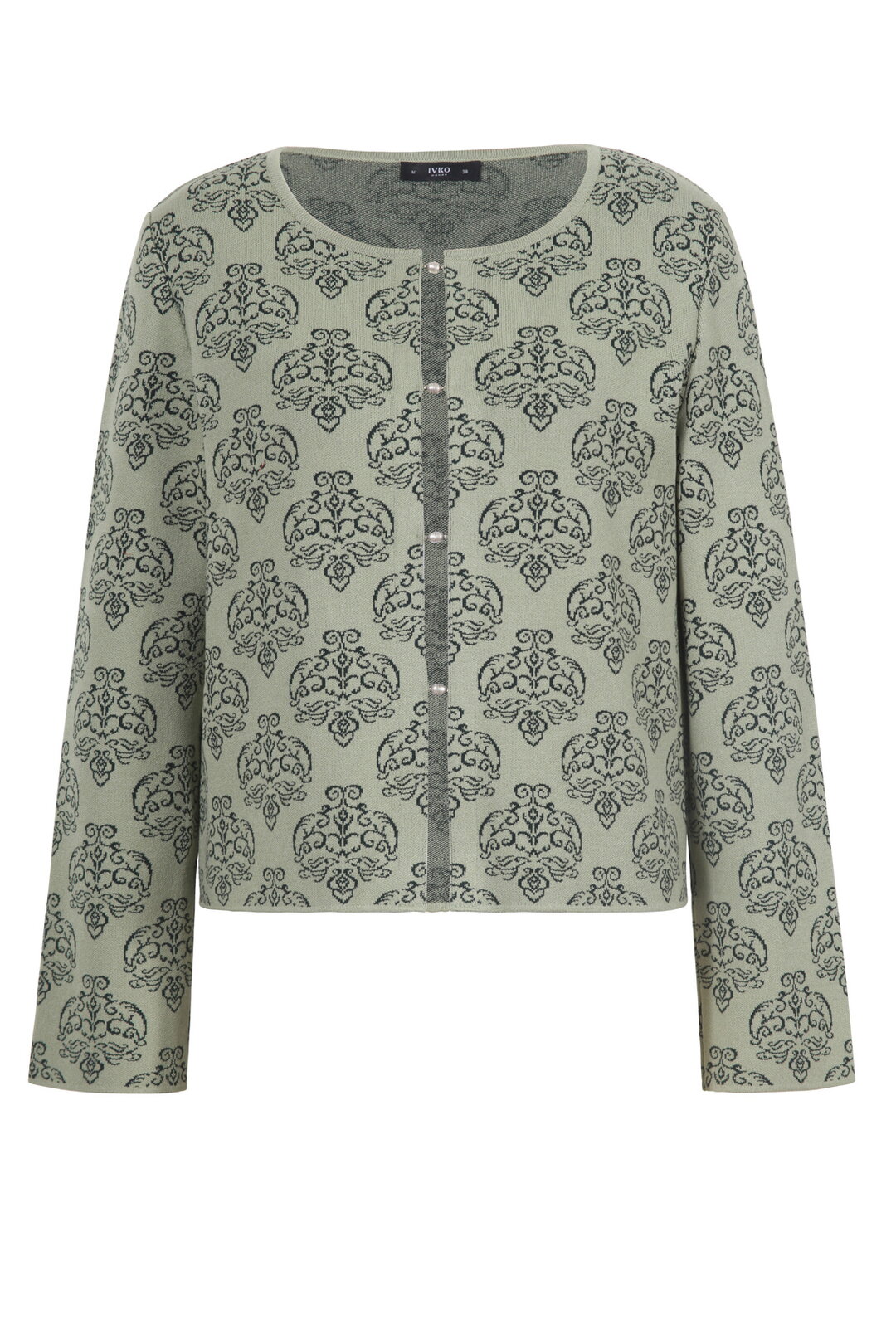 Jacquard-Strickjacke, Ornament Muster