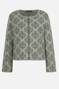Jacquard-Strickjacke, Ornament Muster