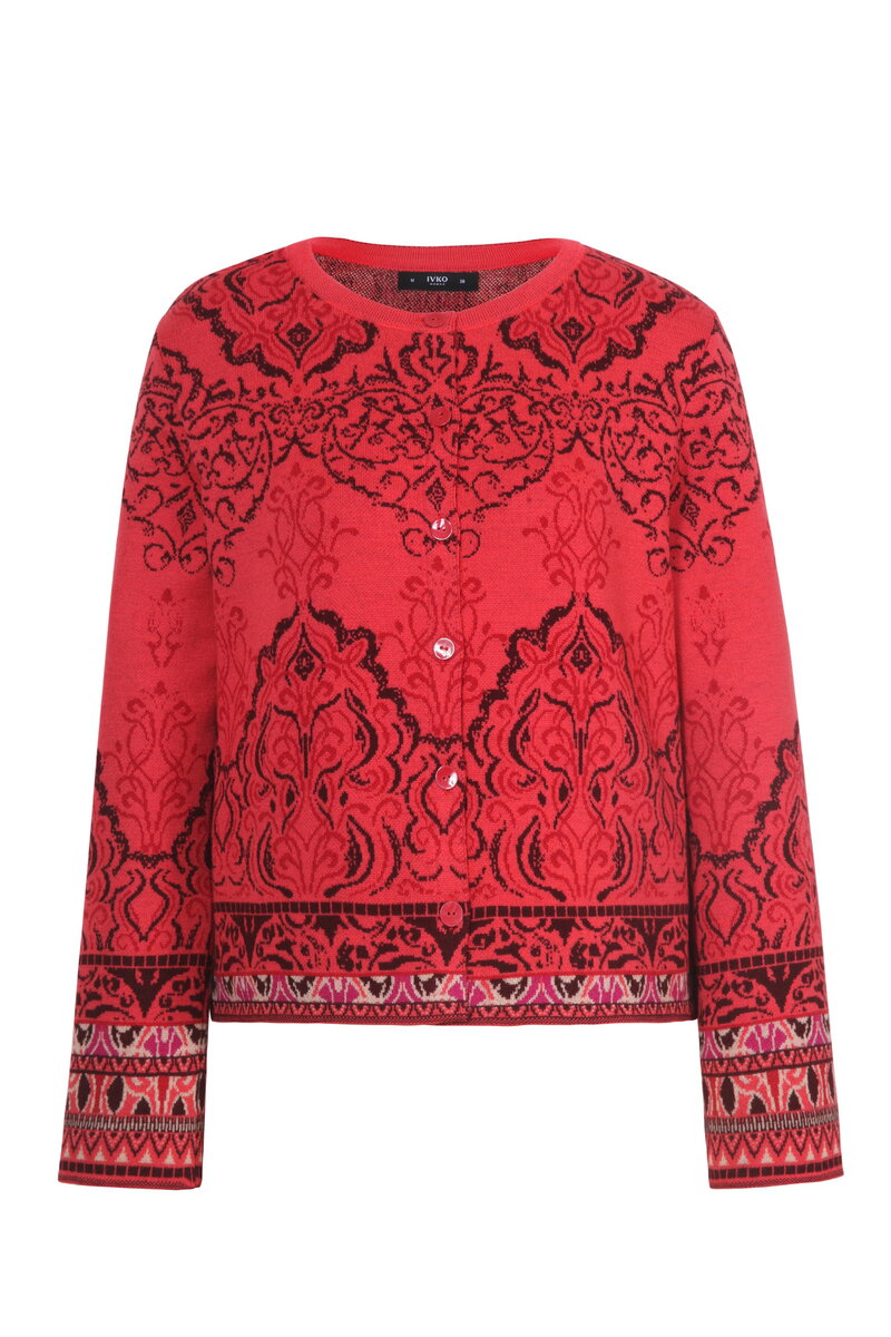 Strickjacke, Ornament Muster