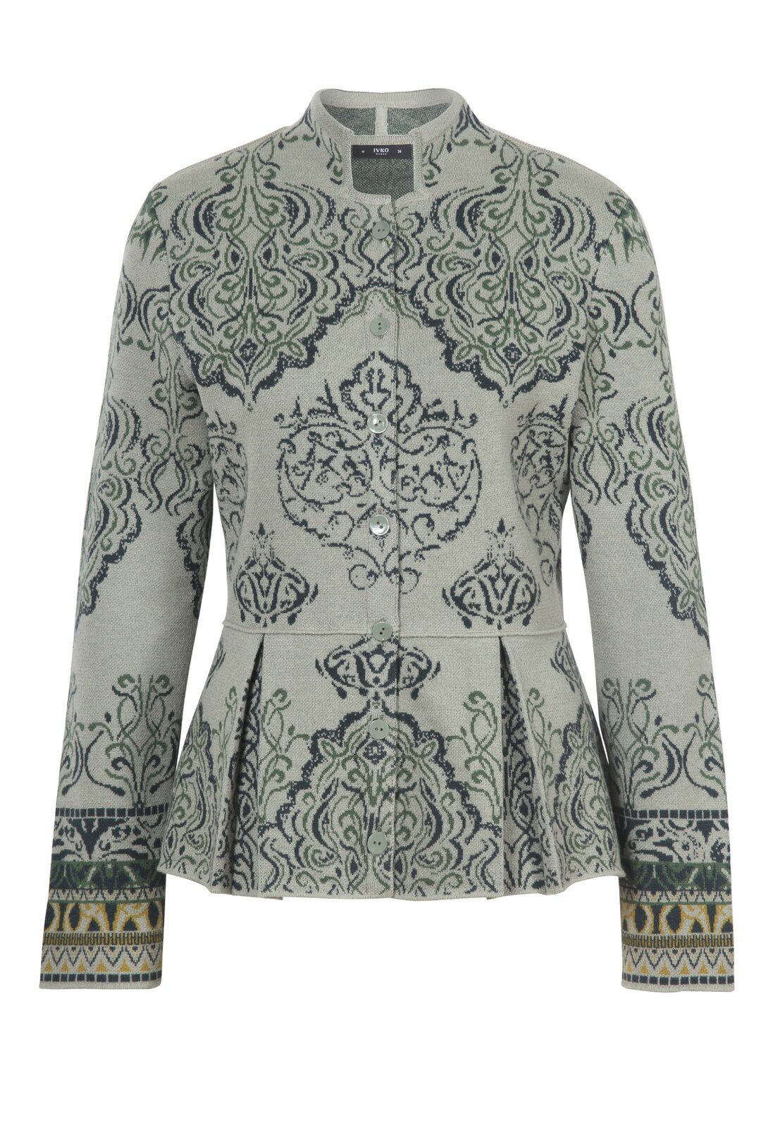 Jacquard Cardigan, Ornament Pattern