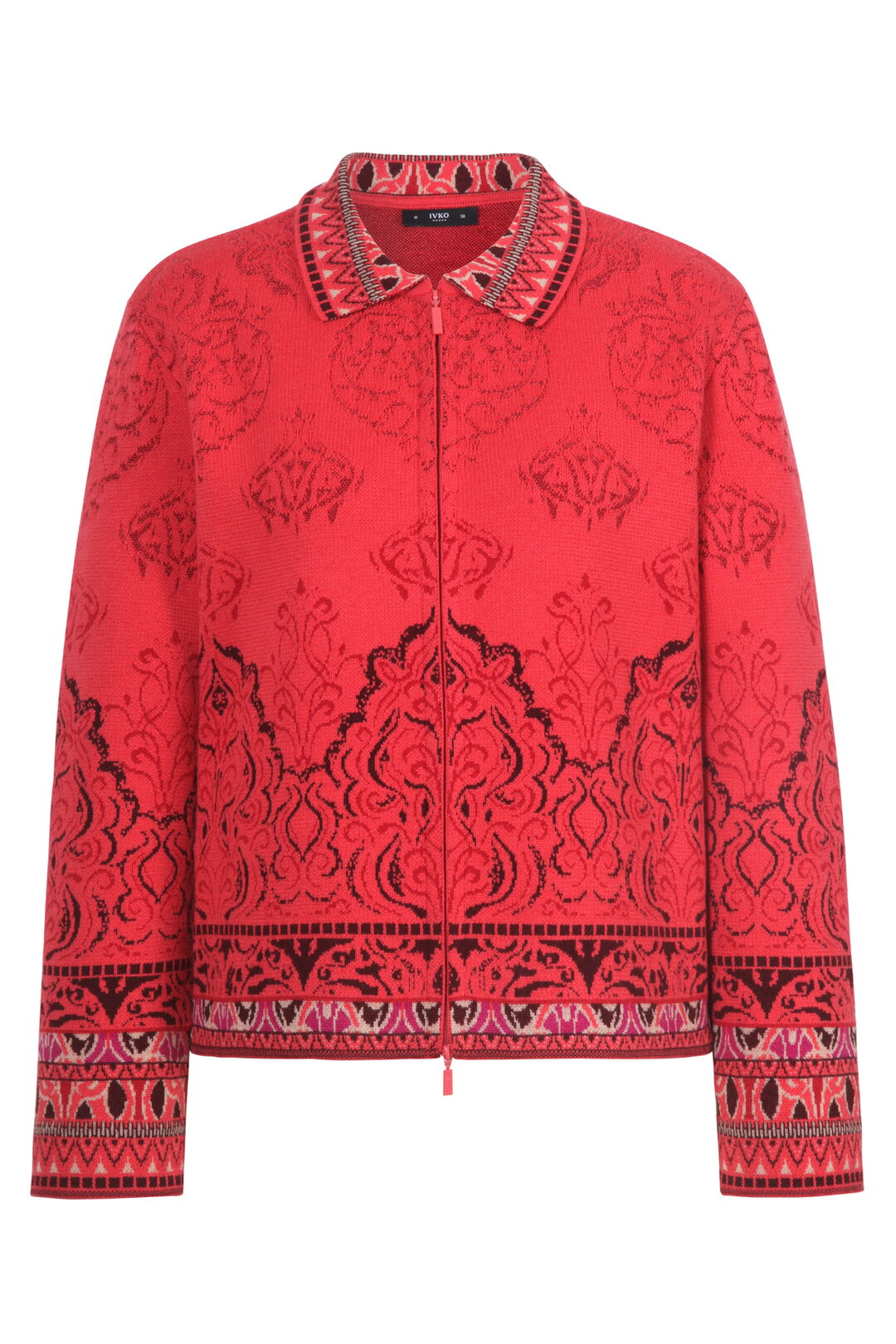 Jacquard-Jacke, Ornament Muster