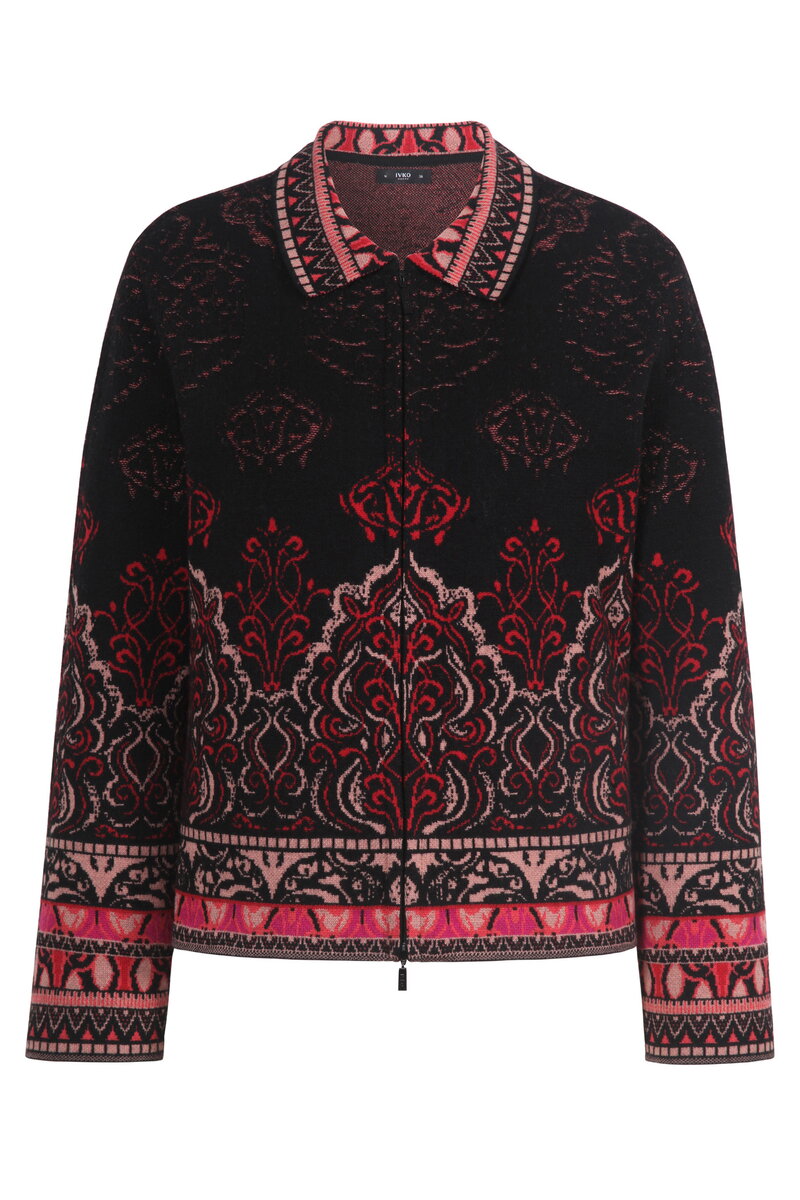 Jacquard-Jacke, Ornament Muster
