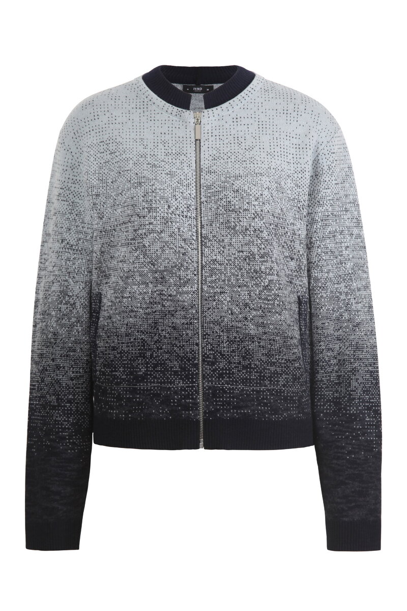 Jacke mit Reißverschluss, Murmurationsmuster