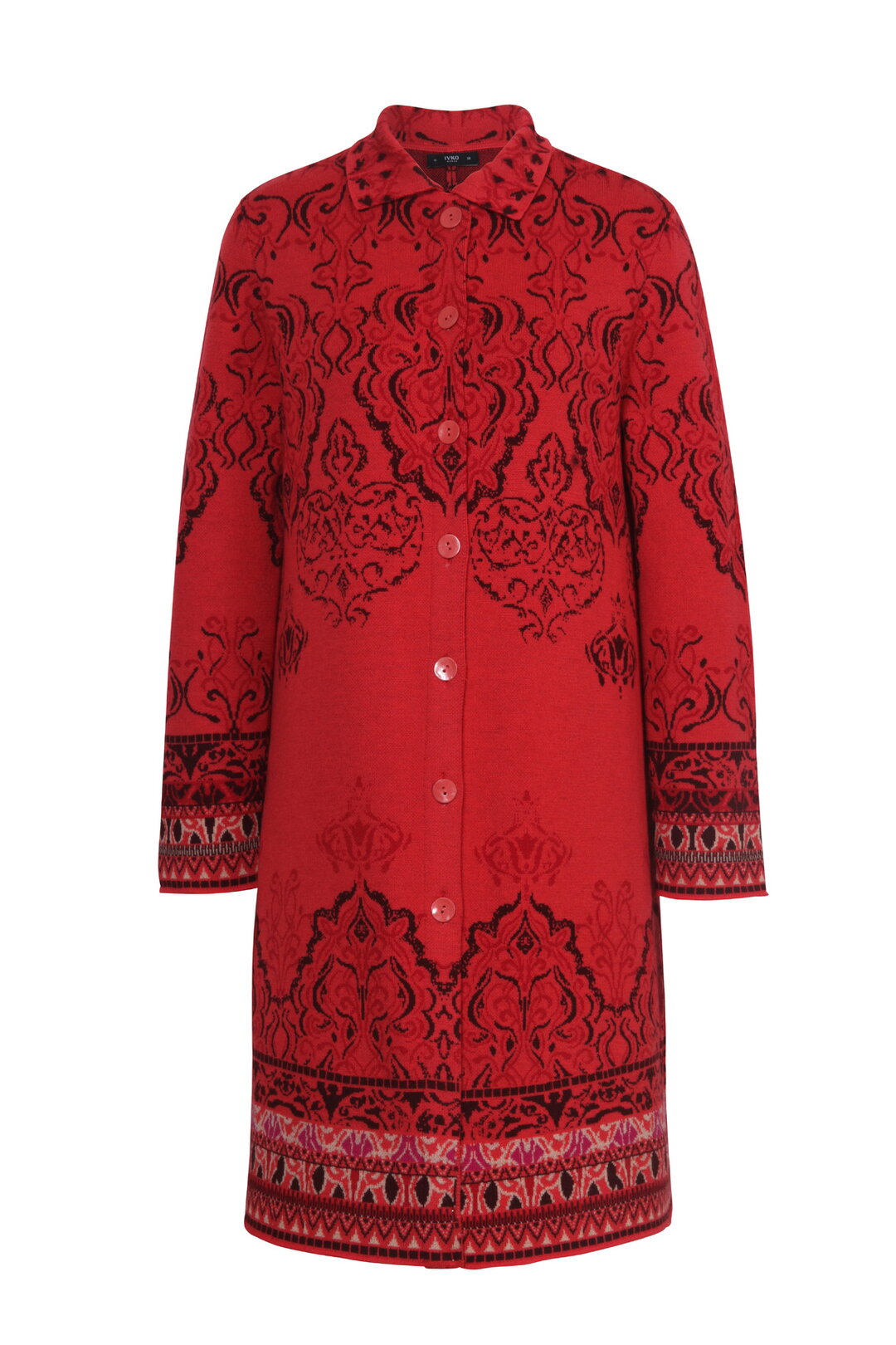 Jacquard-Manteljacke, Ornament Muster