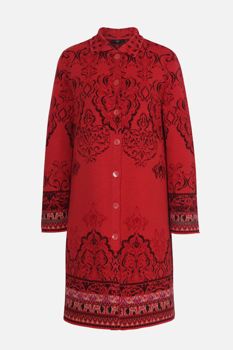 Jacquard-Manteljacke, Ornament Muster