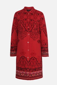 Jacquard-Manteljacke, Ornament Muster