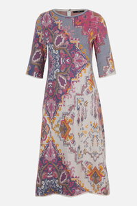 Jacquard-Kleid, Kelim Muster