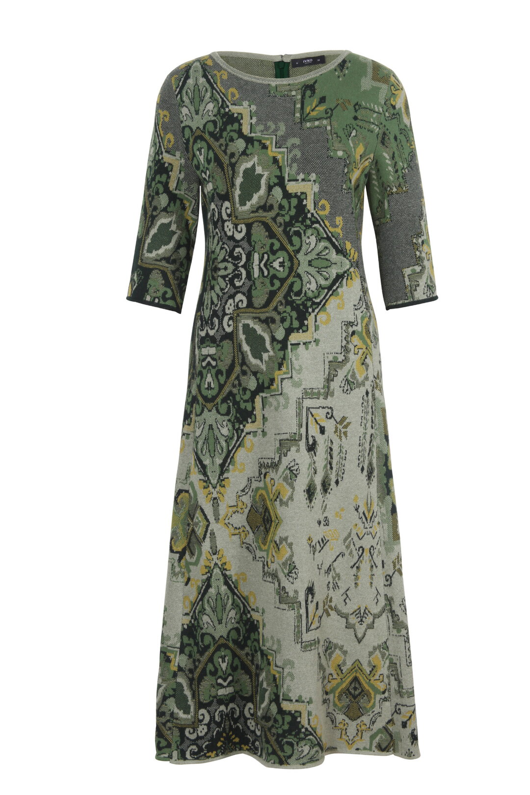 Jacquard-Kleid, Kelim Muster