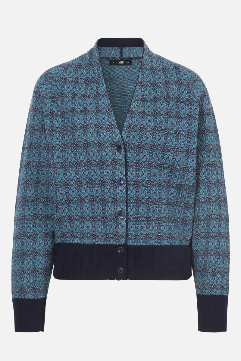 Jacquard-Strickjacke, Re-Dandy Muster