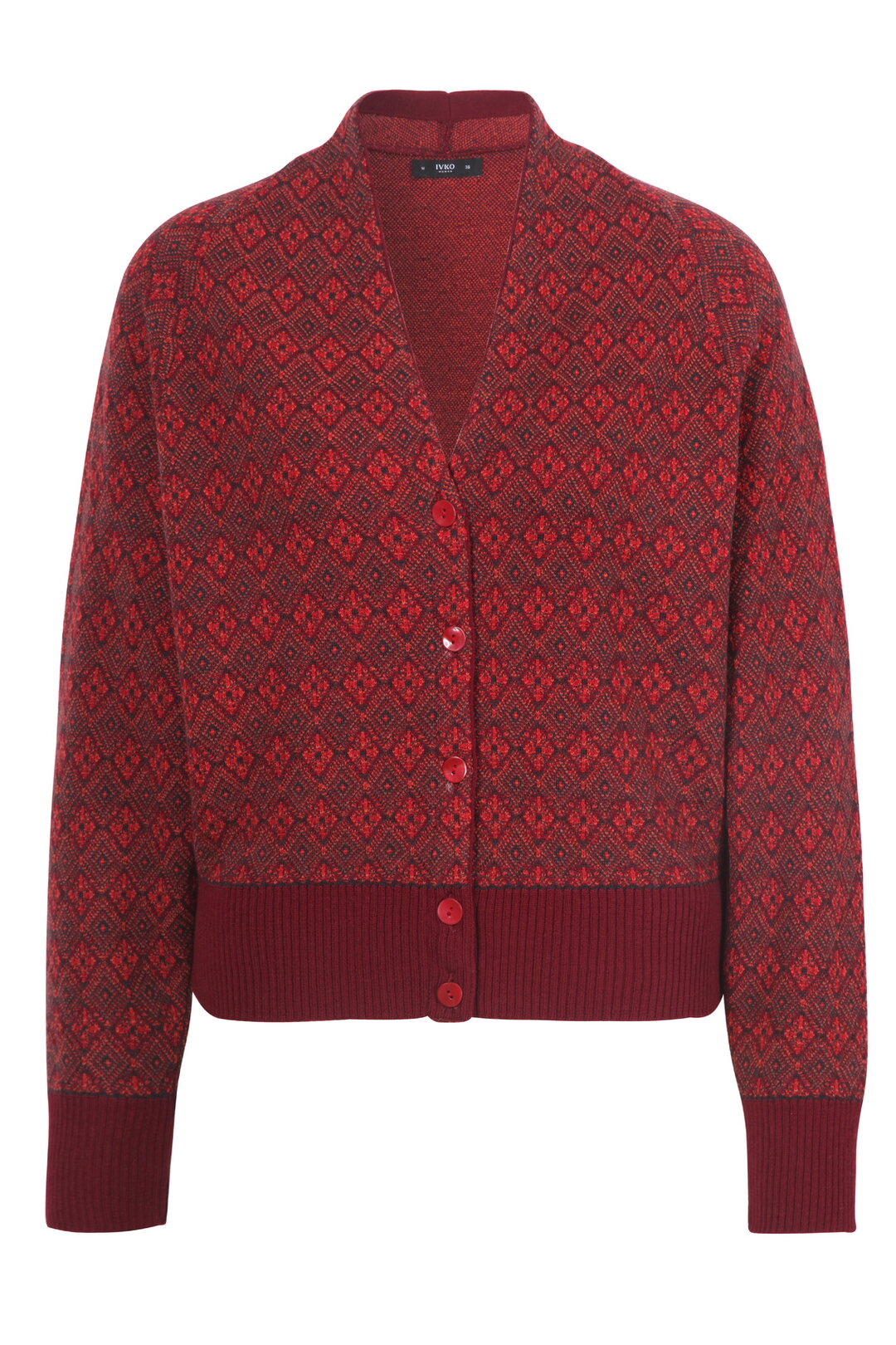 Jacquard-Strickjacke, Re-Dandy Muster