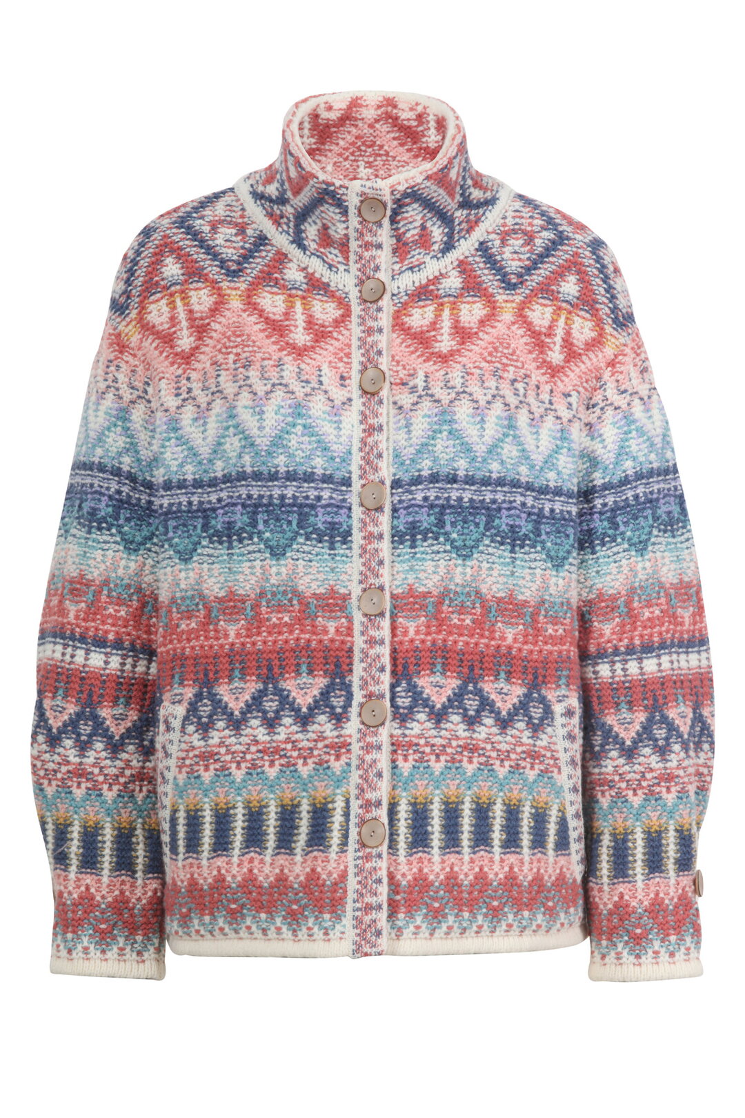 Jacquard Rollneck Jacket, Re-Dandy Pattern