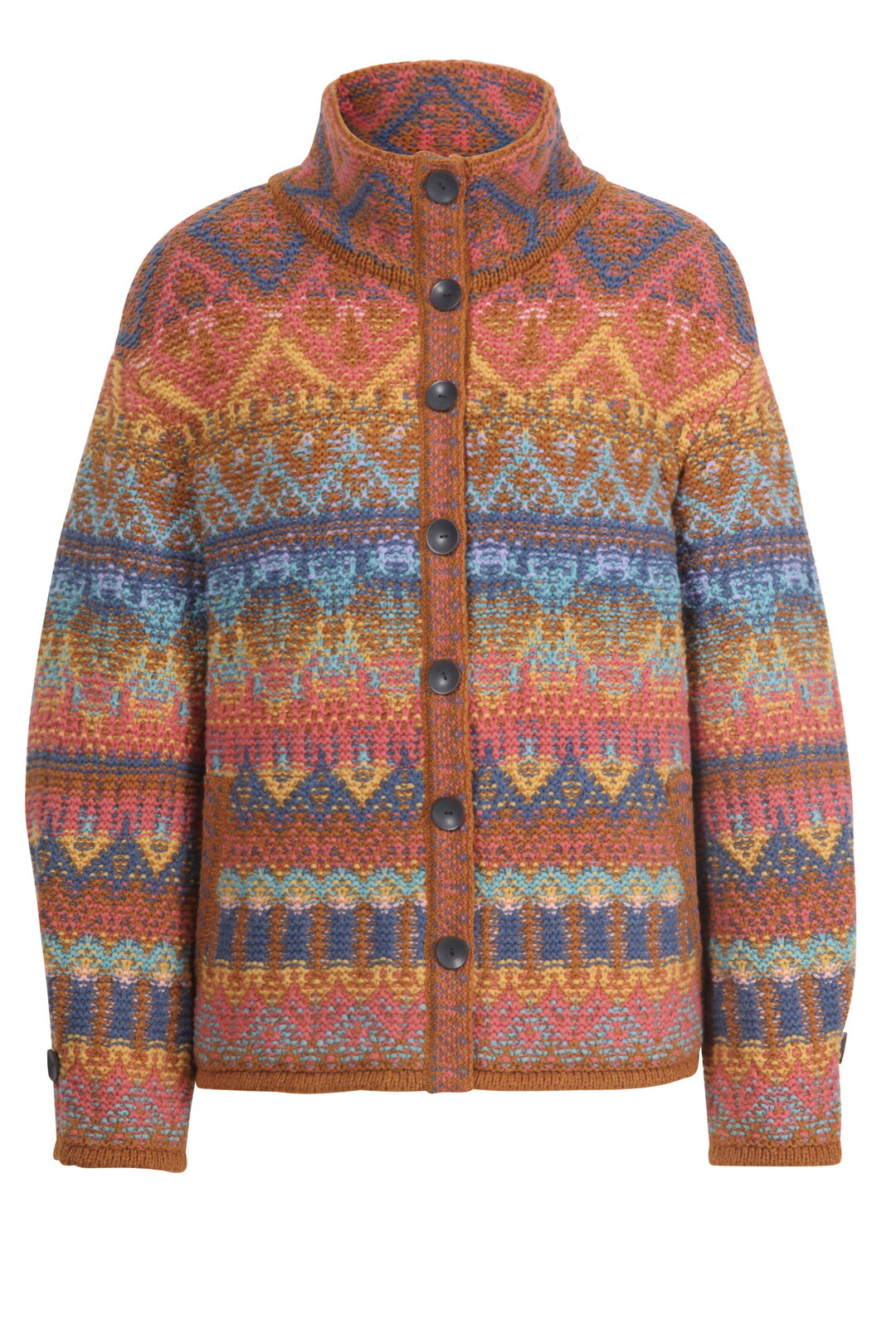 Jacquard-Rollkragenjacke, Re-Dandy Muster