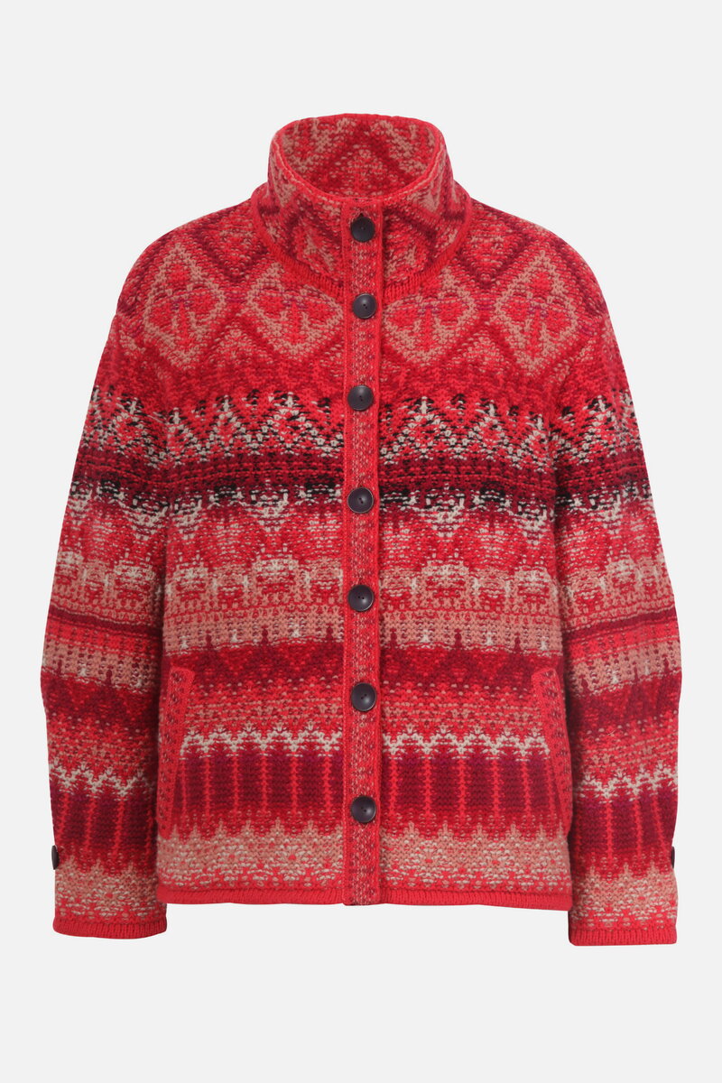 Jacquard Rollneck Jacket, Re-Dandy Pattern