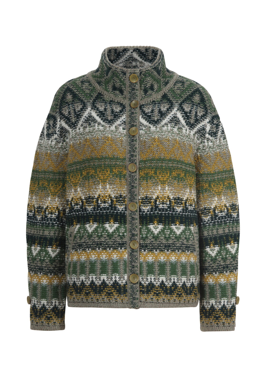 Jacquard Rollneck Jacket, Re-Dandy Pattern