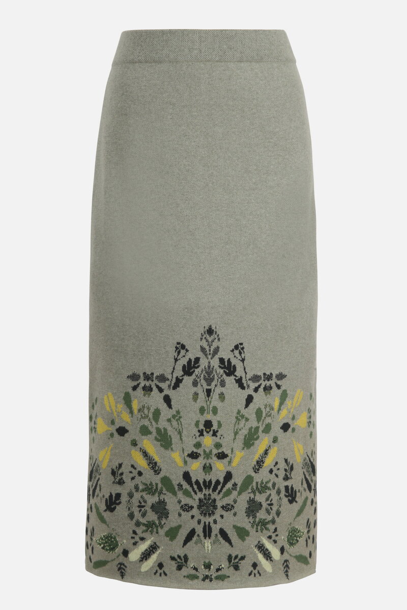 Midi Skirt, Plantopia Pattern