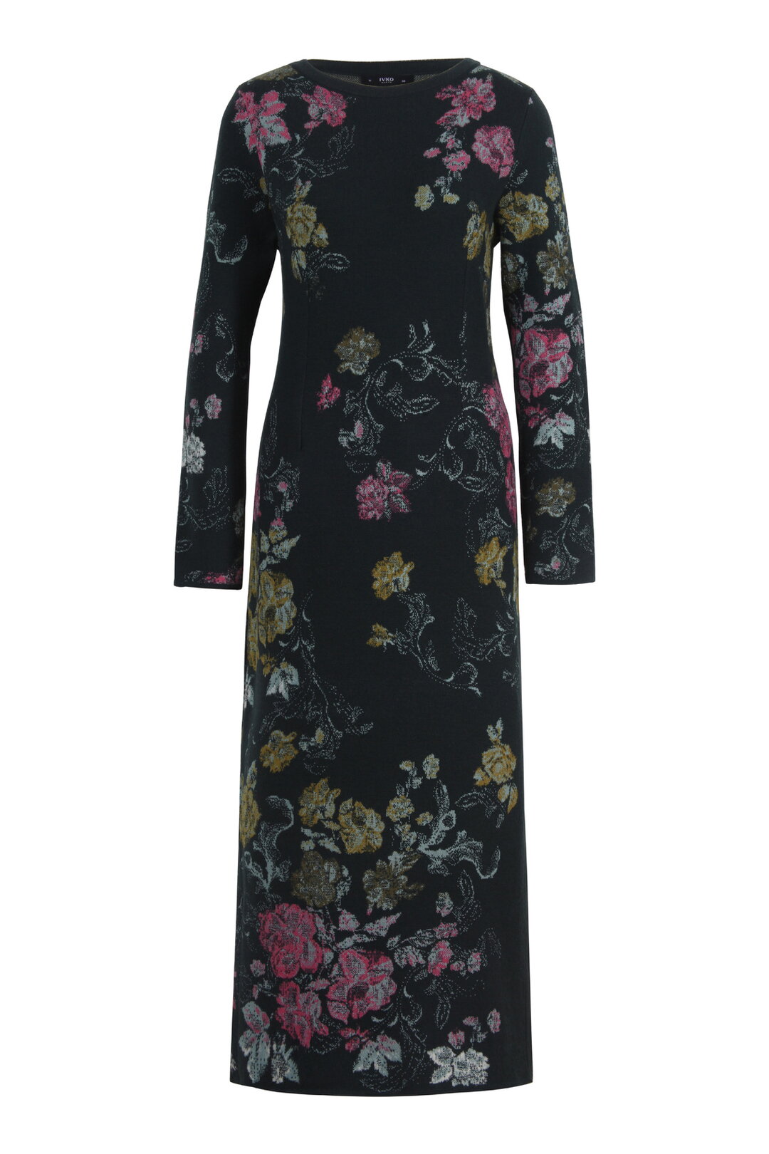 Jacquard-Kleid, Furnishing Florals Muster