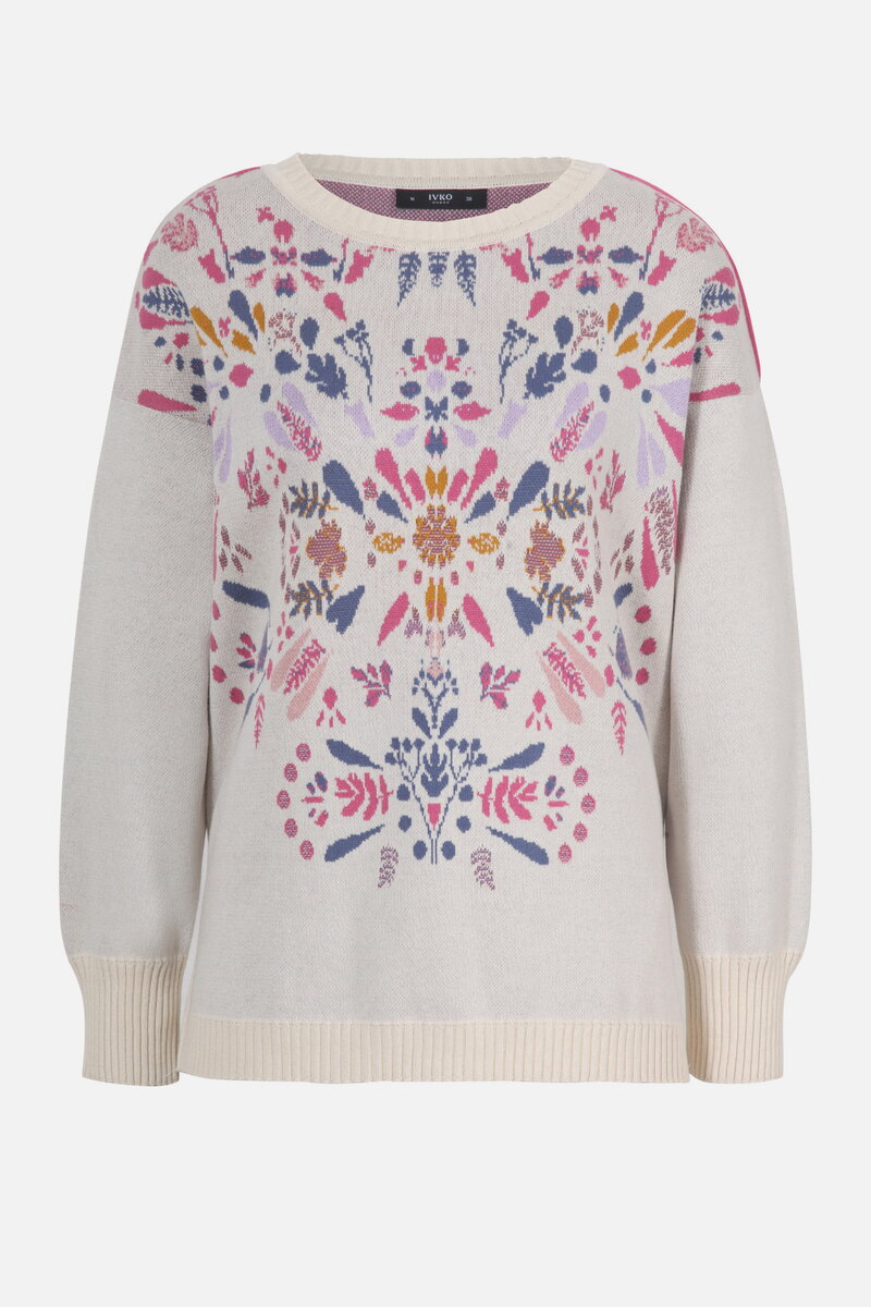 Boat Neck Pullover, Plantopia Pattern