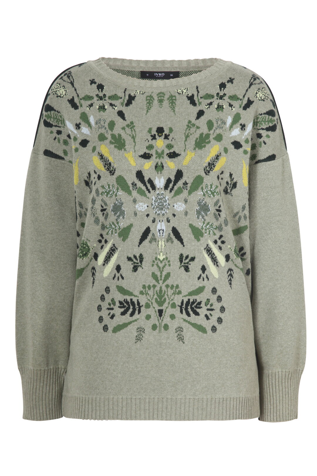 Boat Neck Pullover, Plantopia Pattern