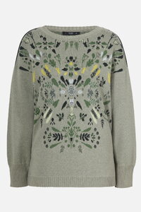 Boat Neck Pullover, Plantopia Pattern