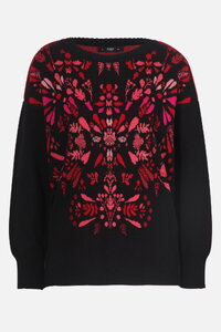 Boat Neck Pullover, Plantopia Pattern